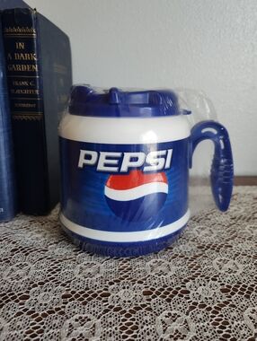 Mini Pepsi Blue Plastic Insulated Travel Mug - Whirley Drink Works